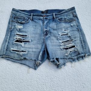 3XL Judy Blue Grains of Sand Mid-Rise